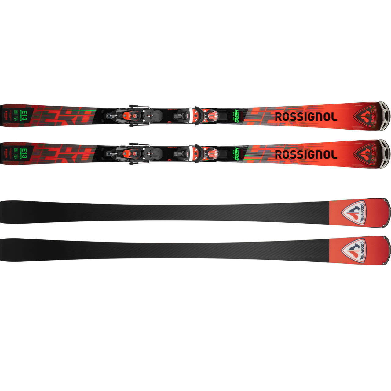 Rossignol Hero Elite ST + TI K NX 12 – Sci Da Pista Per Curve Brevi E Veloci, Con Titanio E Attacco Konect