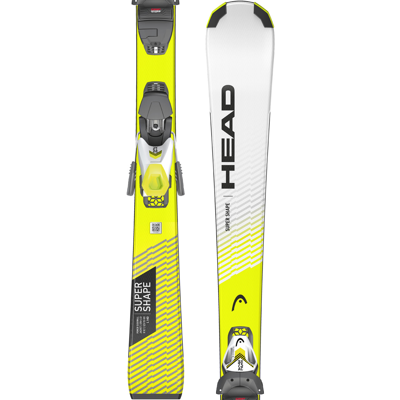 SLR 7.5 AC inkl Bindung HEAD Kinder Skier Supershape Team SLR 2